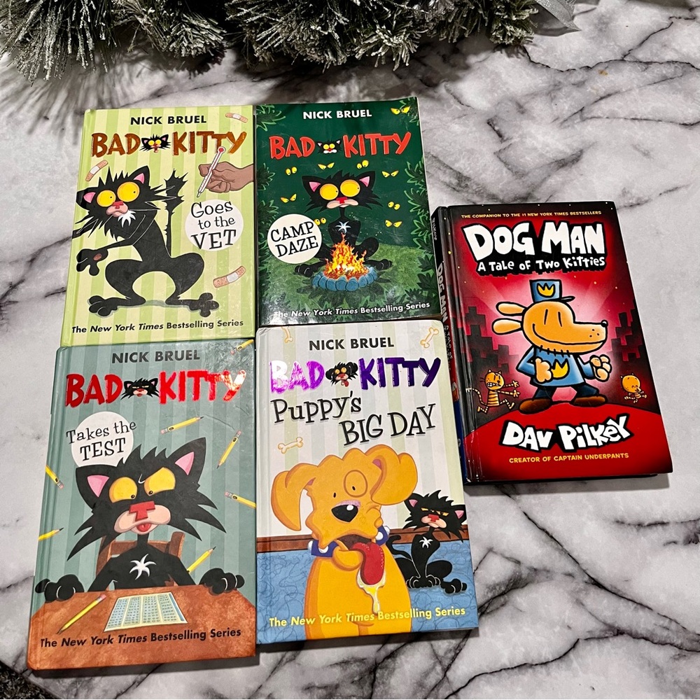 Bad Kitty & Dog Man Books!!!